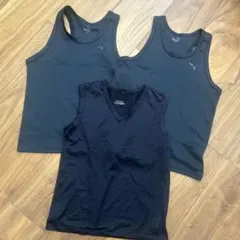 PUMA 黒 タンクトップ 3枚セット