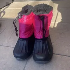 防水ピンクブーツ　雪遊び　22.0cm
