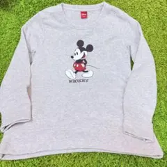 ディズニー　ミッキー　トレーナー　裏起毛　M
