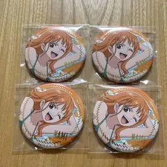 ワンピース ナミ カフェ GENE 箔押し 缶バッジ セット