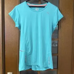 PUMA プーマ スポーツTシャツ レディース ターコイズブルー