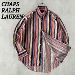 希少カラー！90s CHAPS ラルフローレン 長袖 BDシャツ ストライプ