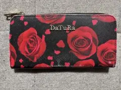 新品未使用品★DaTuRa ダチュラ ローズ柄 長財布 ホワイト レッド DaTuRa（ダチュラ）ローズ柄ラウンド財布 | カバンのフジタ