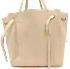 セリーヌ カバファントム トートバッグ レザー 肩掛 ベージュ