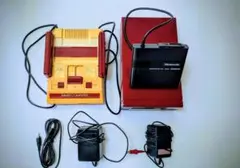ファミコン本体＋ディスクシステム本体 セットACアダプタ付取説有動作未確認任天堂