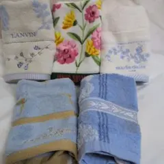 ✿WEDGWOOD等ウォッシュタオル5枚セットまとめ売り未使用保管品✿