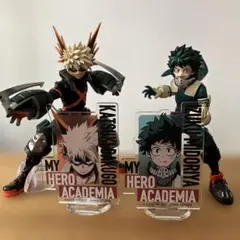 ヒロアカ　一番くじ　緑谷　爆轟　アクスタ付き2点セット