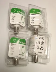IKEA SPARSAM LED電球 E17 4個セット