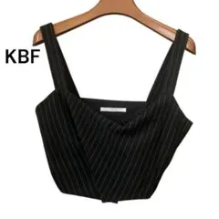 KBF　ブラック ストライプ ビスチェのサムネイル