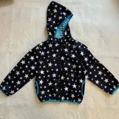 西松屋 ウインドブレーカー 120 パーカー 星柄 紺 子ども服 ジャンパー