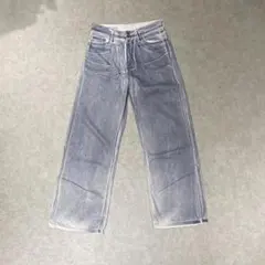 ZARA TRF LOOSE ミッドライズ フォイル デニムパンツ コーティングのサムネイル