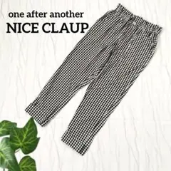 ワンアフターアナザーナイスクラップ ギンガムチェックテーパードパンツウエストゴムのサムネイル
