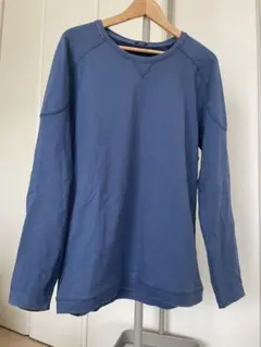 DENHAM ブルー 長袖トレーナー