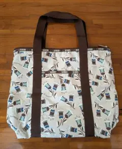 美品レスポートサック花柄大容量トートバッグ