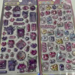 【即日発送】海外公式　サンリオ キティちゃん　クロミ うるちゅるシール2枚