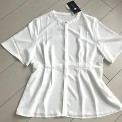 新品 ブルーレーベル クレストブリッジ アシメ チェック フリルTシャツ