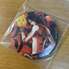 ONE PIECE エース　輩缶バッジ　BLACK