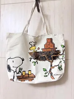 スヌーピー キャラクターキャンバスバッグ
