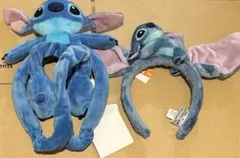 香港ディズニーランド　スティッチ　カチューシャ