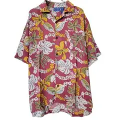 OP Ocean Pacific 80's レーヨンアロハシャツ XLのサムネイル