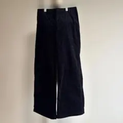 UNIQLO ユニクロ　コーデュロイ　ワイドパンツ　M レディース　ネイビー