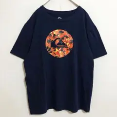 QUIKSILVER　クイックシルバー　花柄　ラバープリント　Tシャツ　サーフのサムネイル