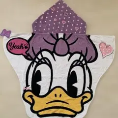 Disney デイジーダック フード付きタオル