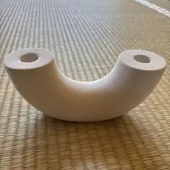 ホワイトU字型キャンドルホルダー