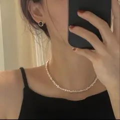 パールネックレス 淡水風パール 40cm
