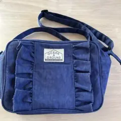 OCEAN & GROUND ネイビーショルダーバッグ