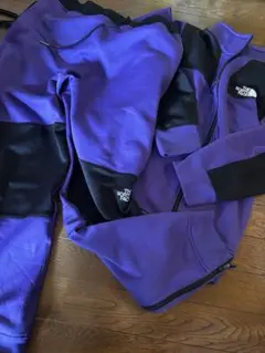 THENORTHFACE 上下ジャージセットアップ ブラック×パープル