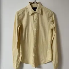 ラルフローレン　SLIM FIT 長袖シャツ　イエロー　ロゴ刺繍　2