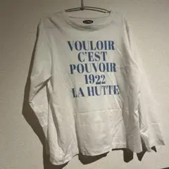 値下げ可、即購入⭕️La Hutte 長袖Tシャツ ホワイト　レディース