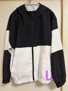 GU GIRLSバイカラーフーディブルゾン　Lサイズのサムネイル
