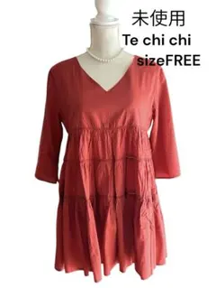 G♦︎未使用　テチチ　ティアードチュニックブラウス