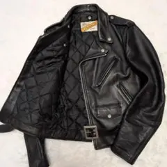 【美品】Schott 618 Perfecto ダブルライダース 36 黒 本革のサムネイル