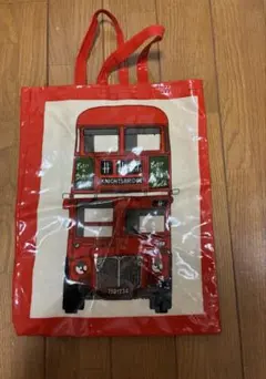 Harrods イギリス　ブリティッシュ　ハロッズ ロンドンバス トートバッグのサムネイル
