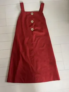ZARA 赤ジャンパースカートのサムネイル