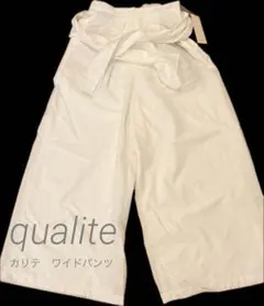 リボン ワイドパンツ