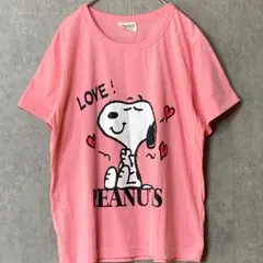 【PEANUTS】ピーナッツ（LL）スヌーピーTシャツ＊ビックプリント＊半袖