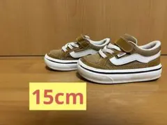 VANS キッズ スニーカー ブラウン　15