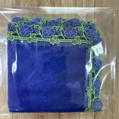 近沢レース　タオルハンカチ　朝顔