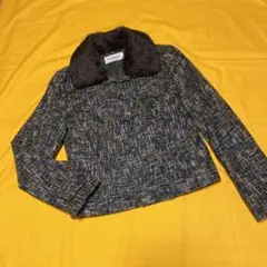 TAKE NRT OFF  ライダース風ジャケット　2WAYファー変え襟付