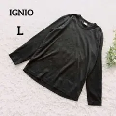 イグニオ　スポーツTシャツ　長袖　M　黒　ロンT　運動　メンズ　348のサムネイル