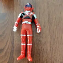 赤い戦隊ヒーローフィギュア