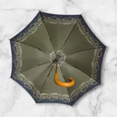 バーバリー BURBERRY 長傘 木製ハンドル 総柄