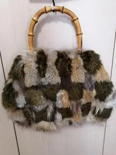 ❇️【Silver Spoon】リアルファーパッチワークバッグ