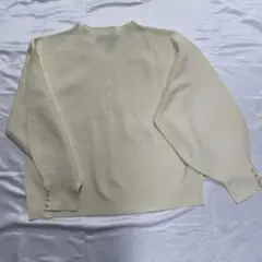 新品未使用◆ナノユニバースNANO UNIVERSE クリーム色 春長袖トップス