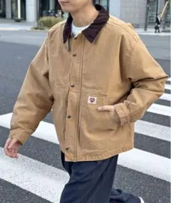 cpcmコーデュロイ襟ワークジャケット