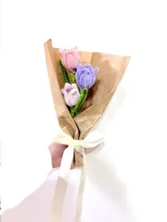 モール カラフル チューリップブーケ